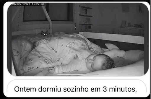 Print da câmera do berço